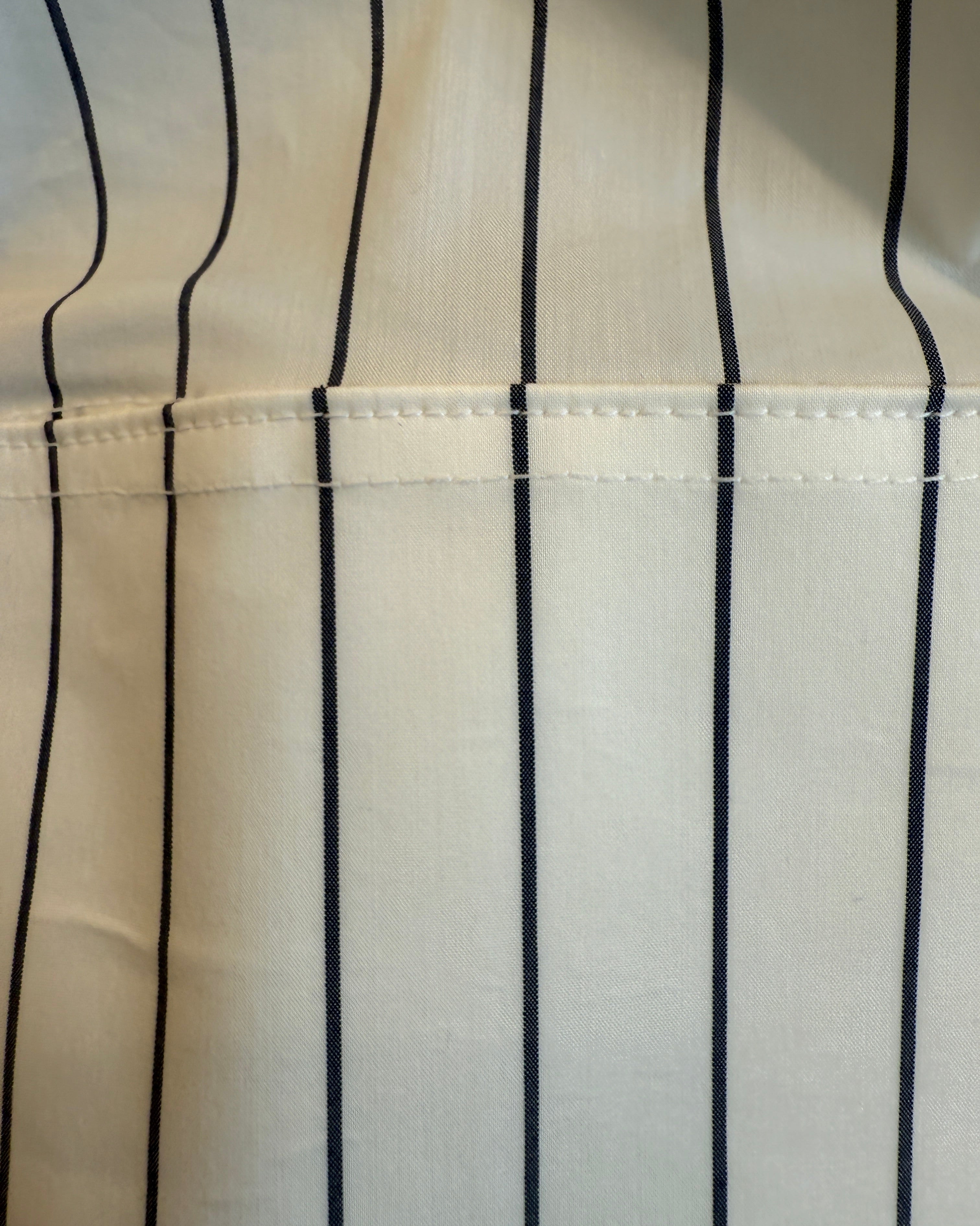 Modern women’s outfit by TheKno with striped shirt